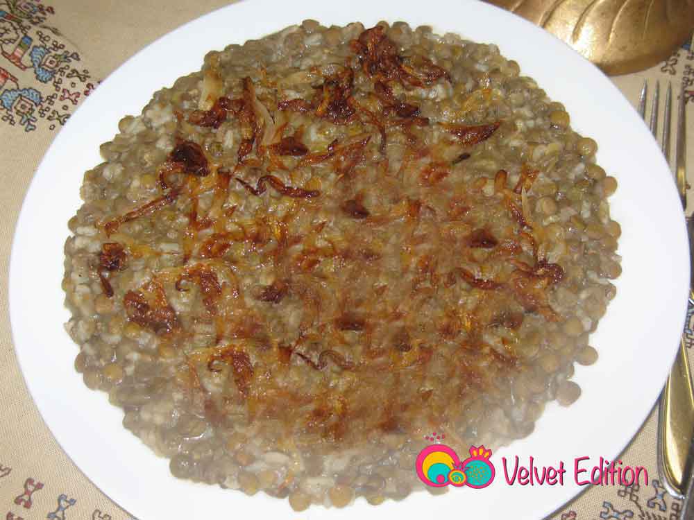 Mujaddarah - Lentils with Rice