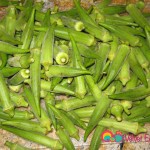 Okra fresh or frozen.